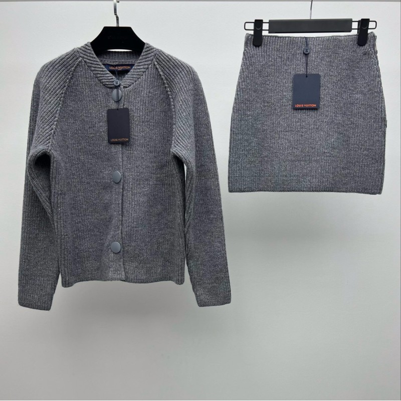 LV Cardigan Sweater & Skirts