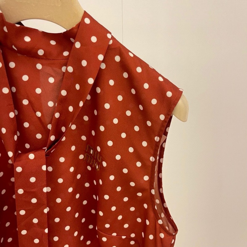 MiuMiu Sleeveless Shirt & Skirts