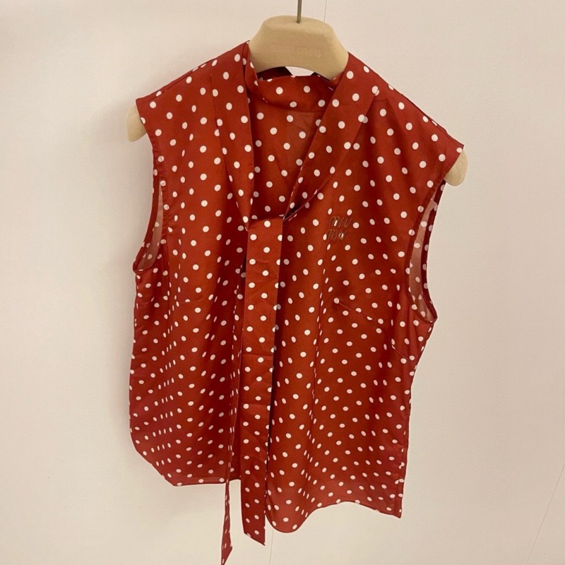 MiuMiu Sleeveless Shirt & Skirts