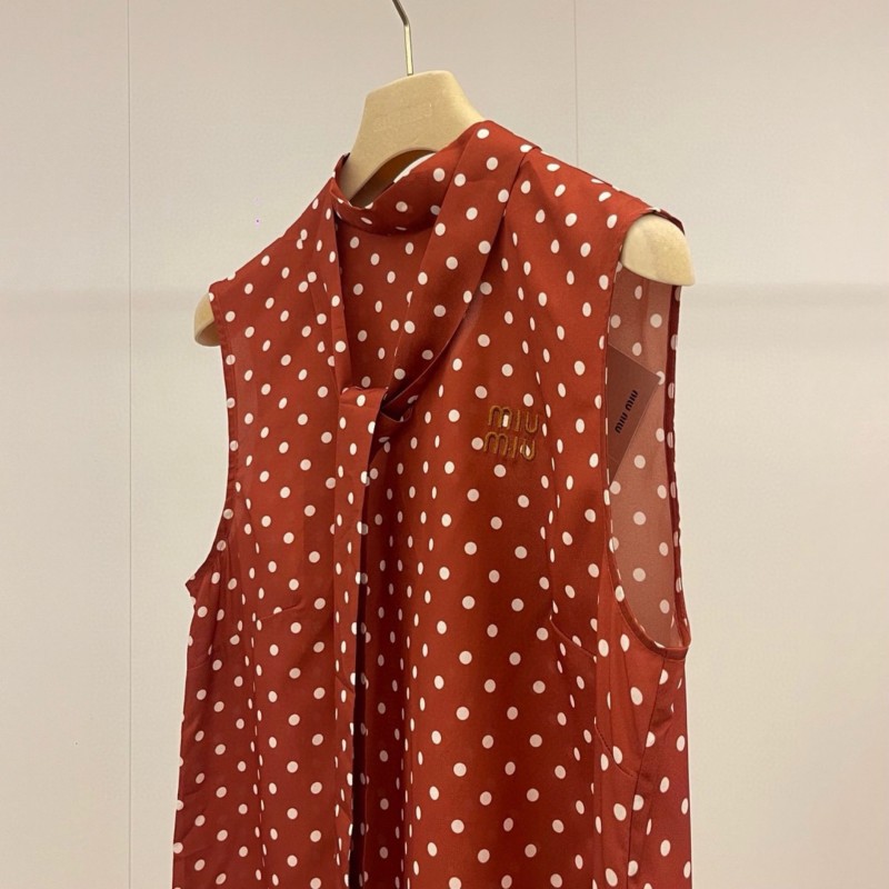 MiuMiu Sleeveless Shirt & Skirts