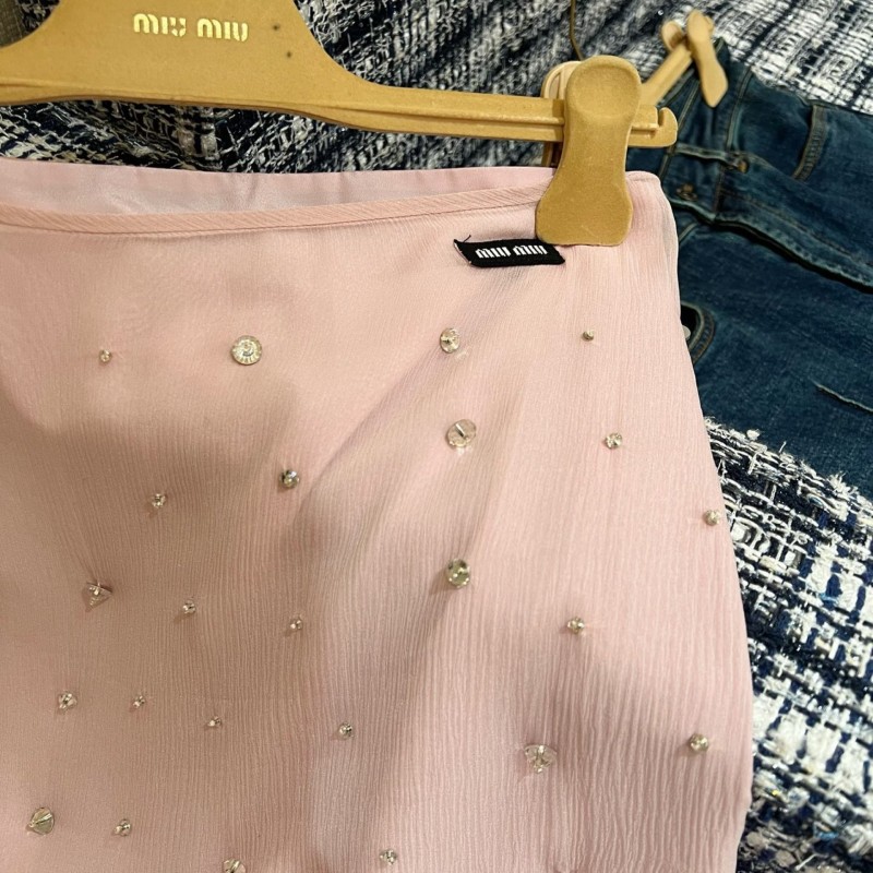 MiuMiu Sleeveless Shirt & Skirts Set