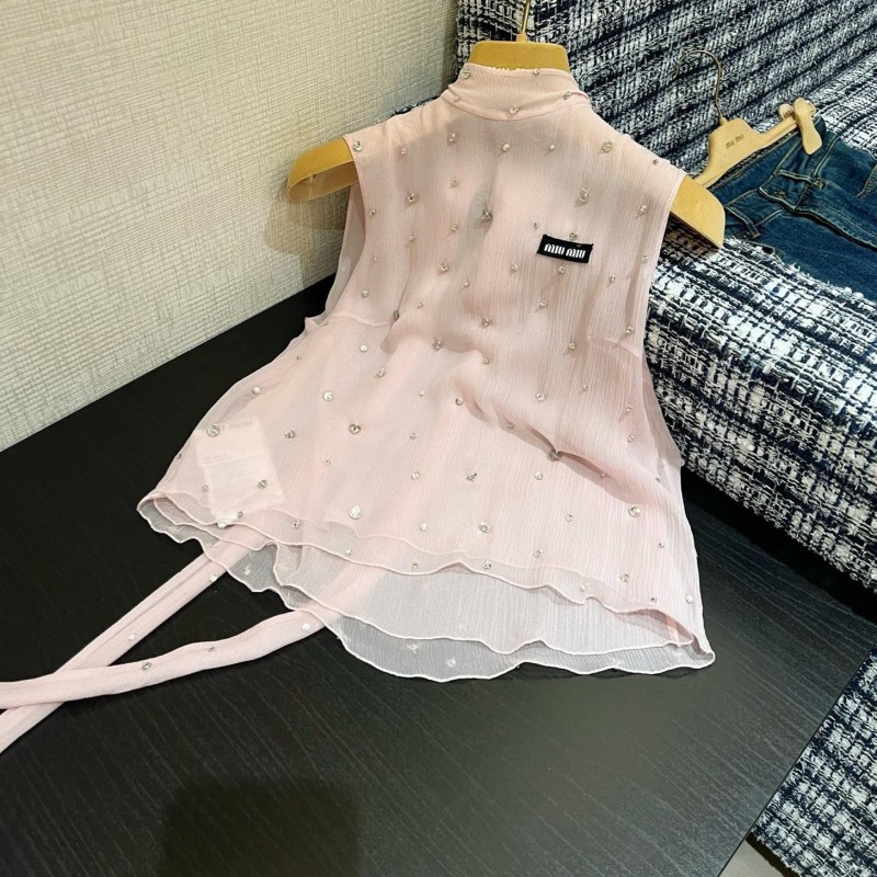 MiuMiu Sleeveless Shirt & Skirts Set