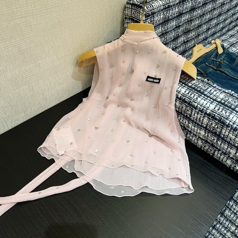 MiuMiu Sleeveless Shirt & Skirts Set