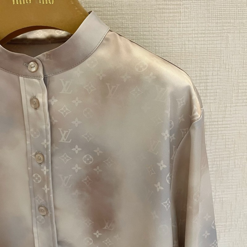 LV Long Sleeves Shirt & Skirts