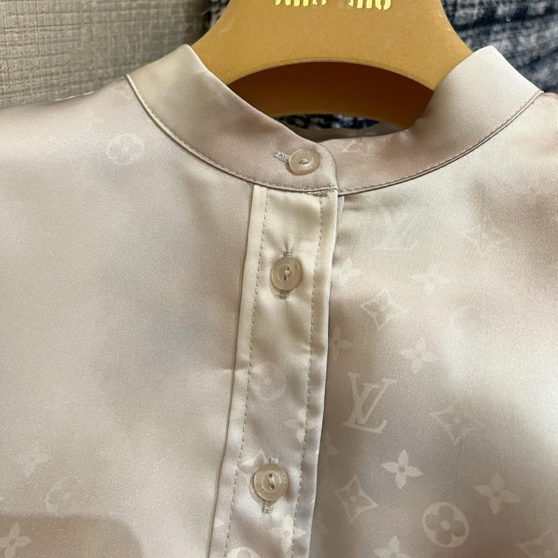 LV Long Sleeves Shirt & Skirts