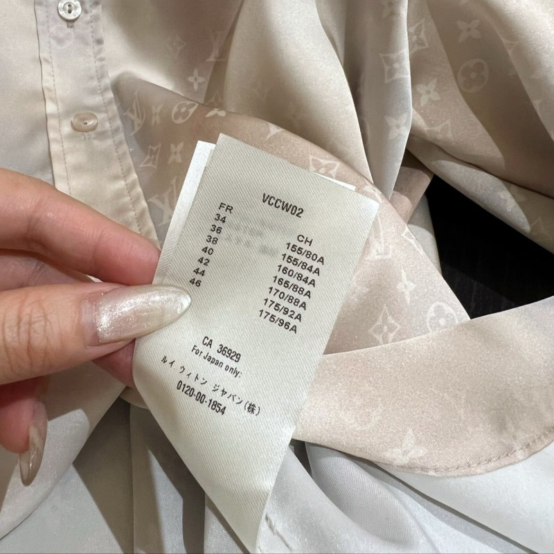 LV Long Sleeves Shirt & Skirts