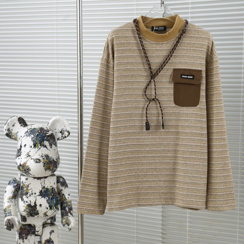 MiuMiu Unisex Long Sleeves Shirt