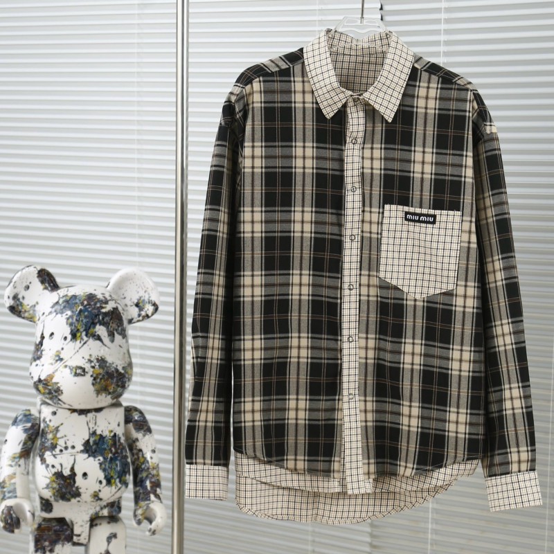 MiuMiu Unisex Reversible Long Sleeves Shirt