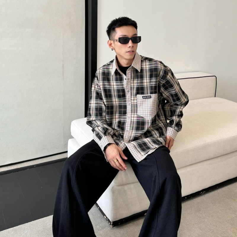 MiuMiu Unisex Reversible Long Sleeves Shirt