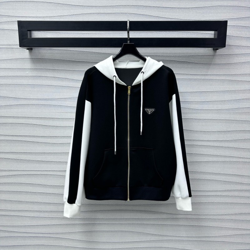 Prada Zipper Sweater & Sweatpants Set