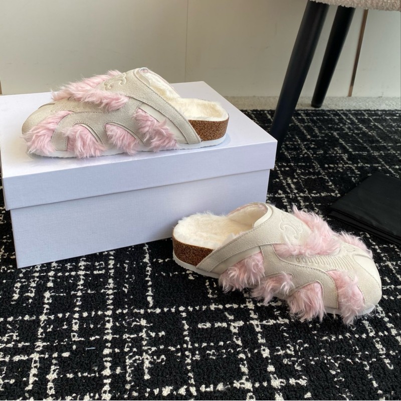 Celine Fur Sandals