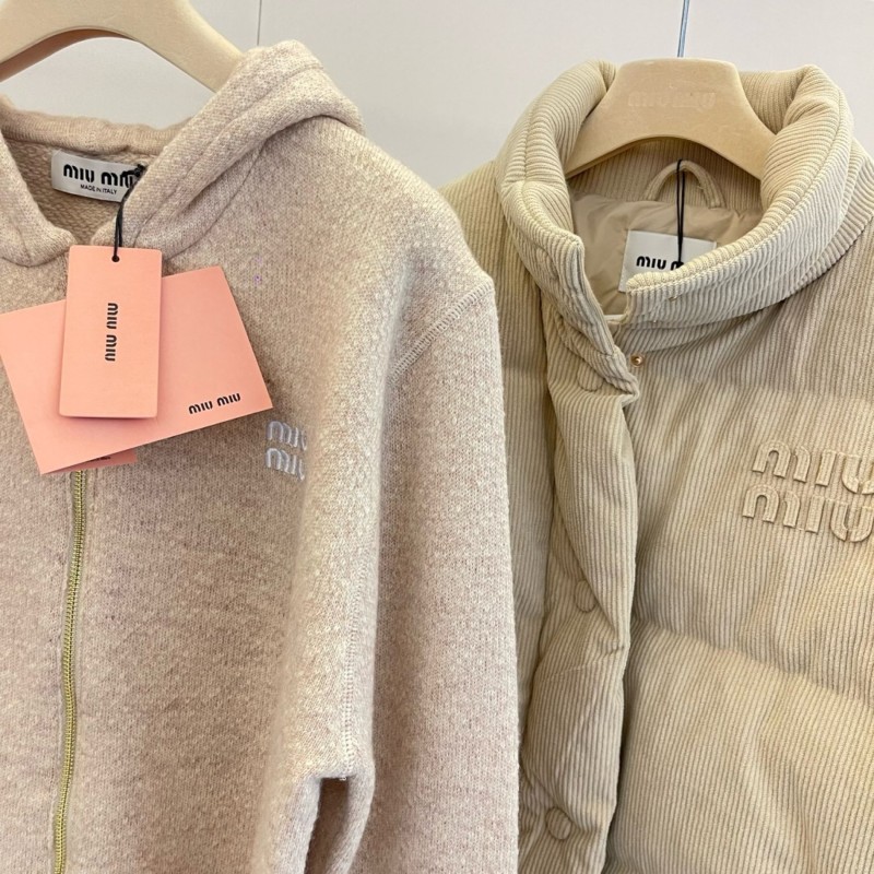 MiuMiu Cashmere Zipper Hoodie