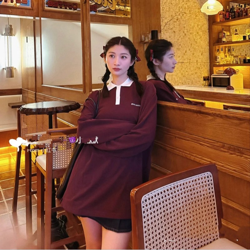 MiuMiu Long Sleeves Polo Tee