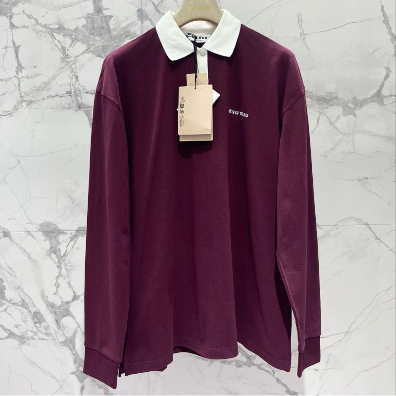 MiuMiu Long Sleeves Polo Tee