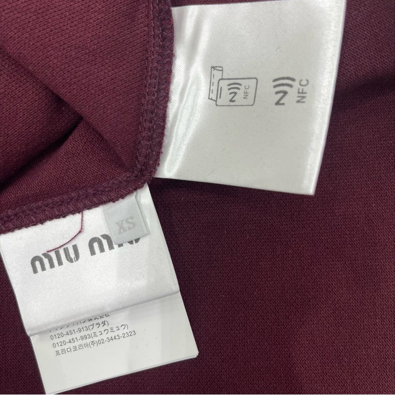 MiuMiu Long Sleeves Polo Tee