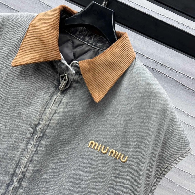 MiuMiu Denim Cotton Vest
