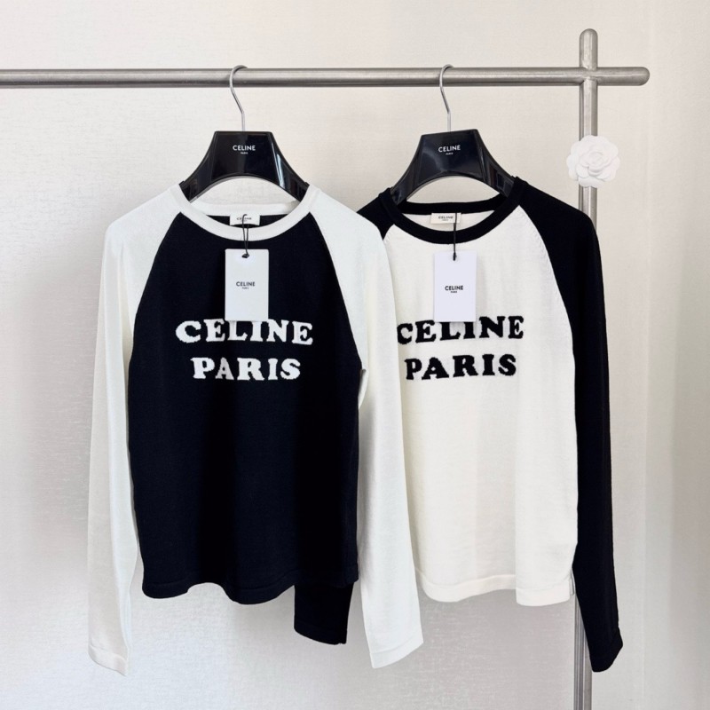 Celine Wool Long Sleeves Tee