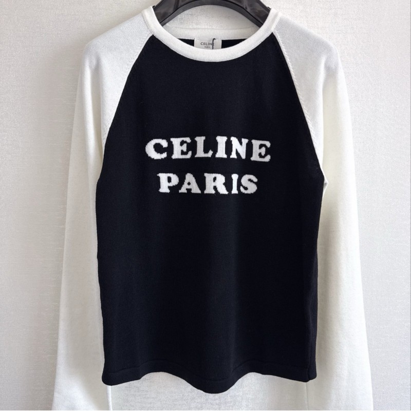 Celine Wool Long Sleeves Tee