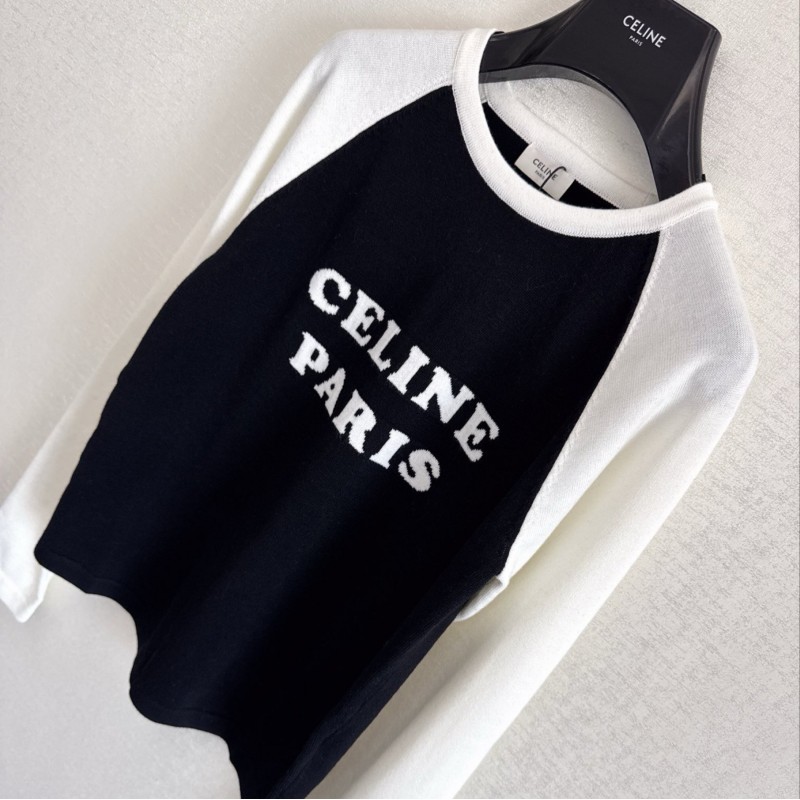Celine Wool Long Sleeves Tee