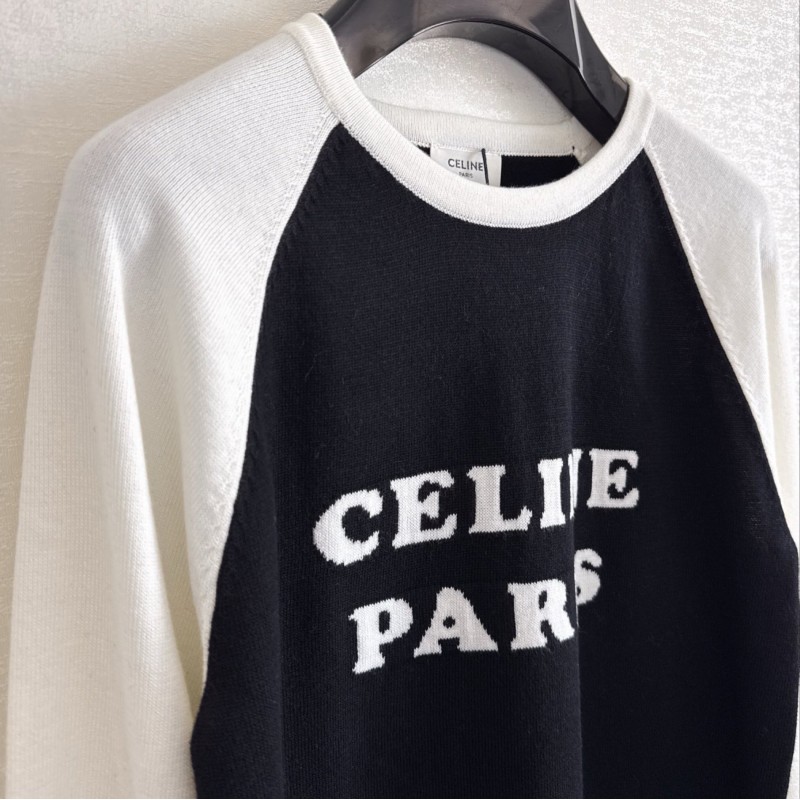 Celine Wool Long Sleeves Tee