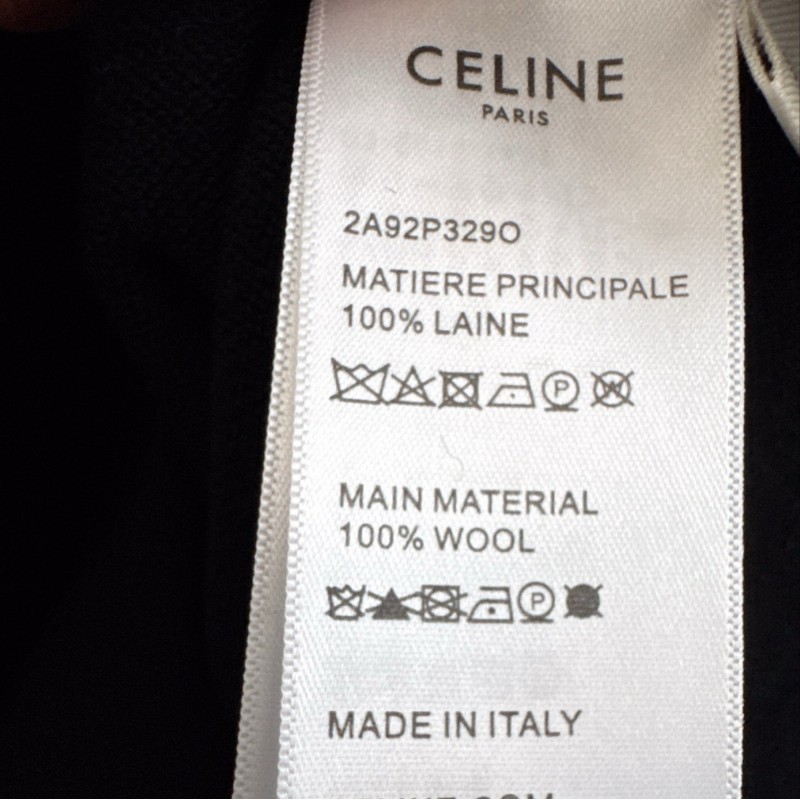 Celine Wool Long Sleeves Tee