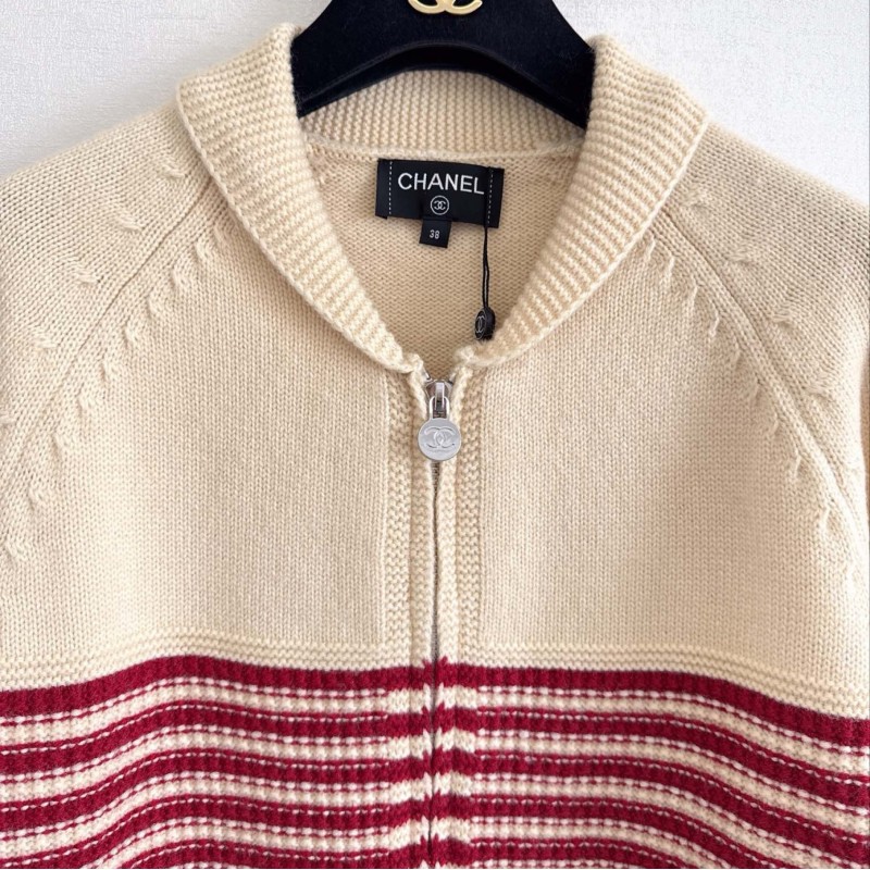 Chanel Zipper Cardigan
