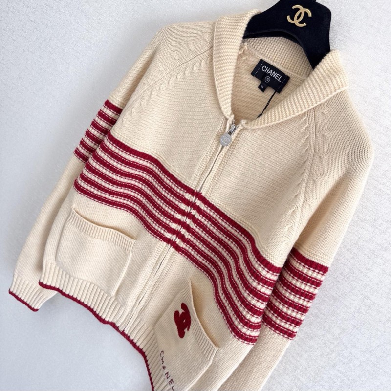 Chanel Zipper Cardigan