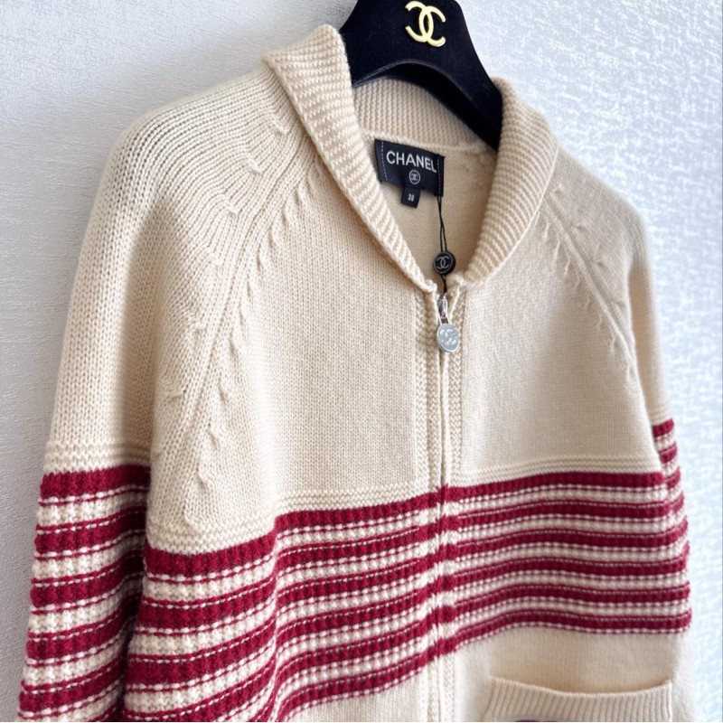 Chanel Zipper Cardigan