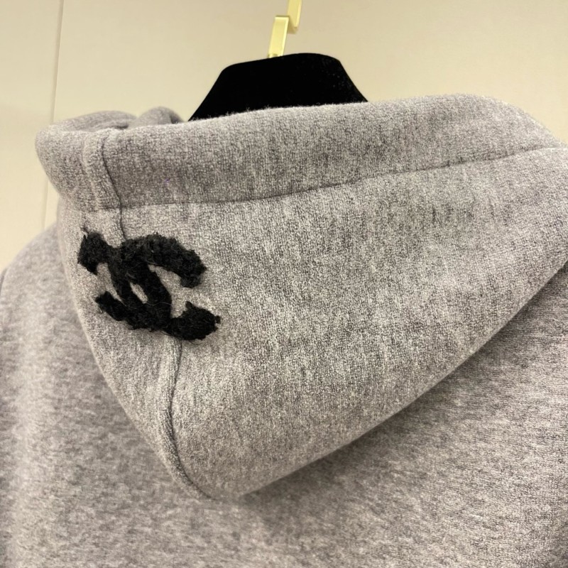 Chanel Zipper Sweater & Sweatpants Set