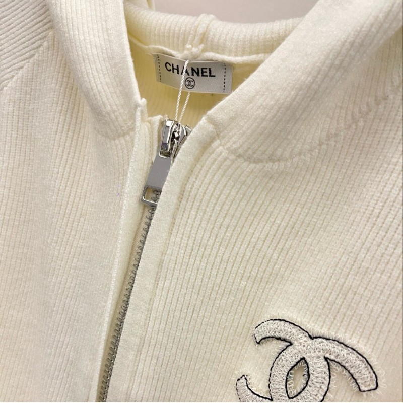 Chanel Zipper Sweater & Sweatpants Set