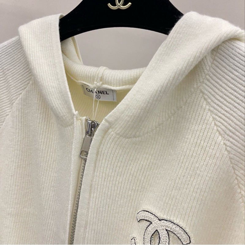 Chanel Zipper Sweater & Sweatpants Set