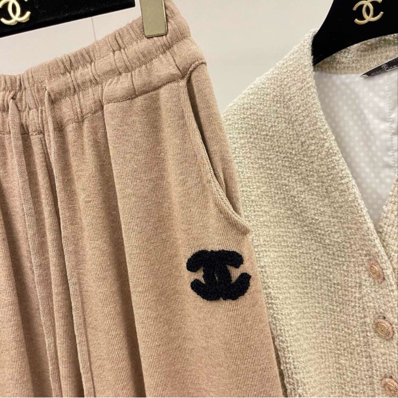 Chanel Cashmere Sweater & Sweatpants Set