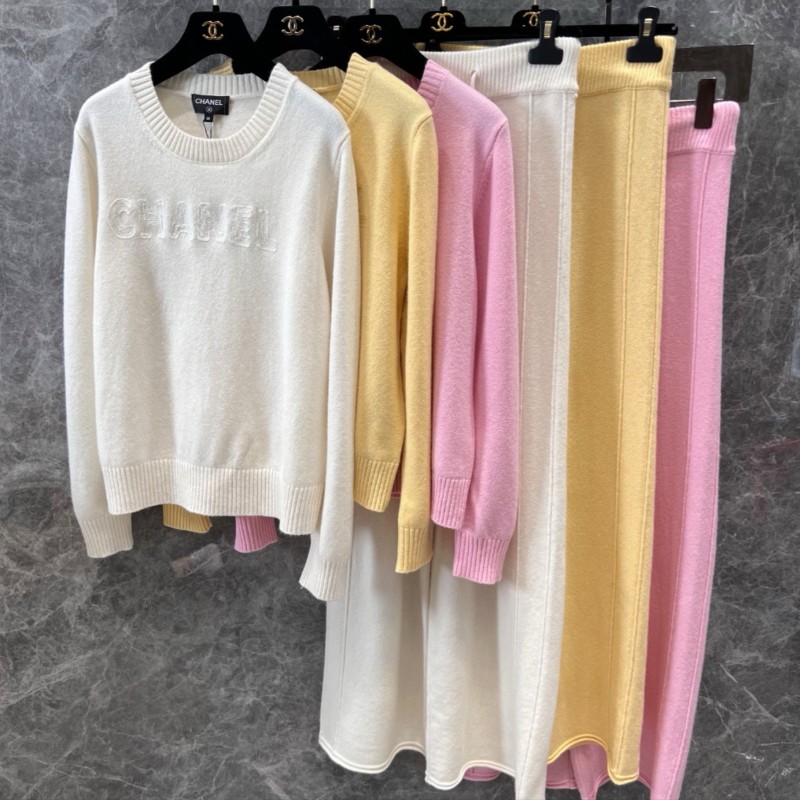 Chanel Wool Sweater & Pants Set