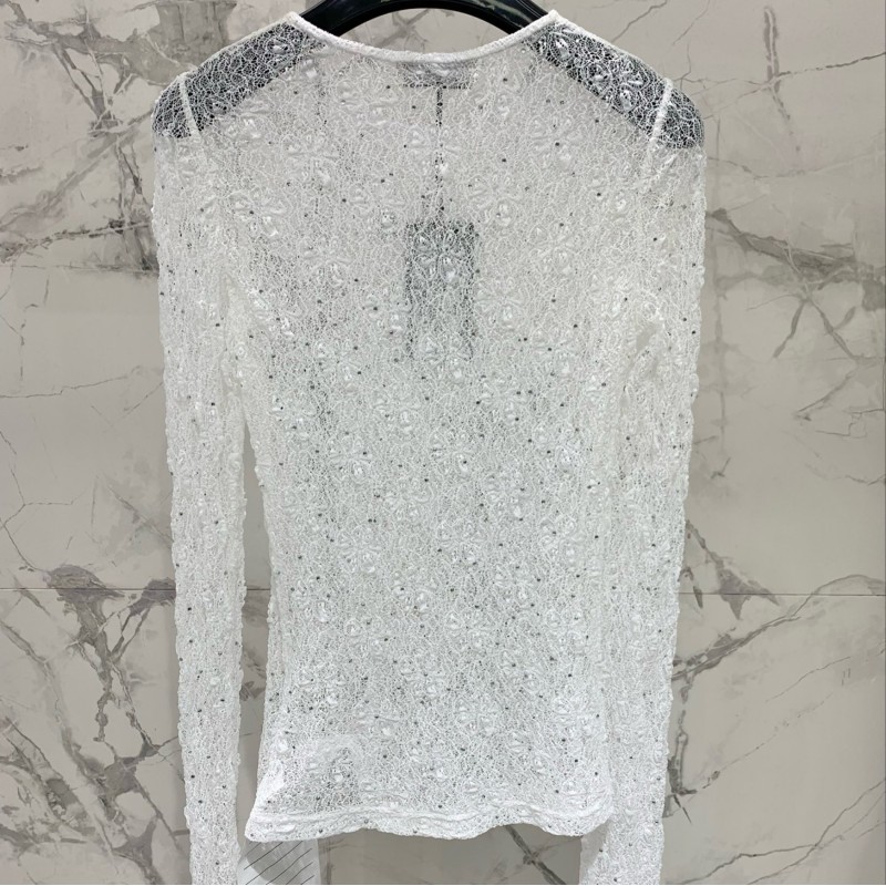 YSL Lace Long Sleeves Tee