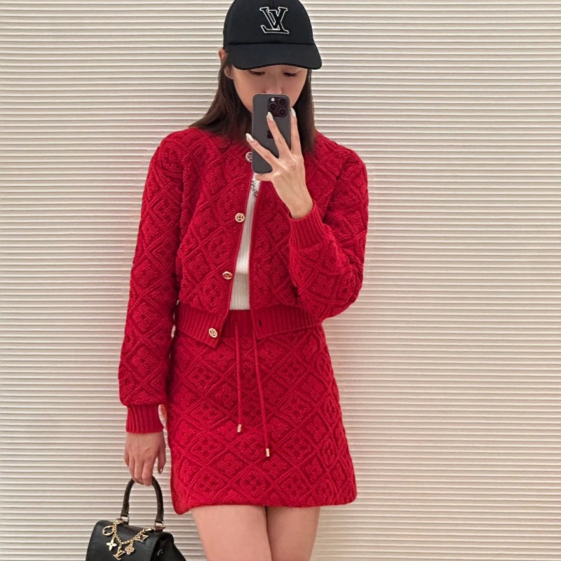 LV Cardigan & Skirts 
