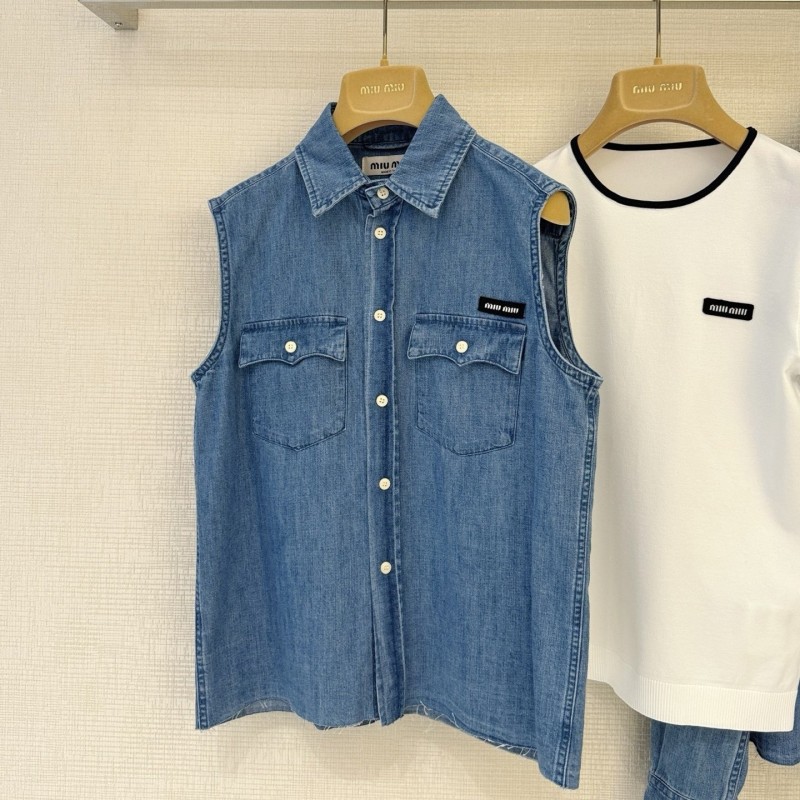 MiuMiu Denim Waistcoat 