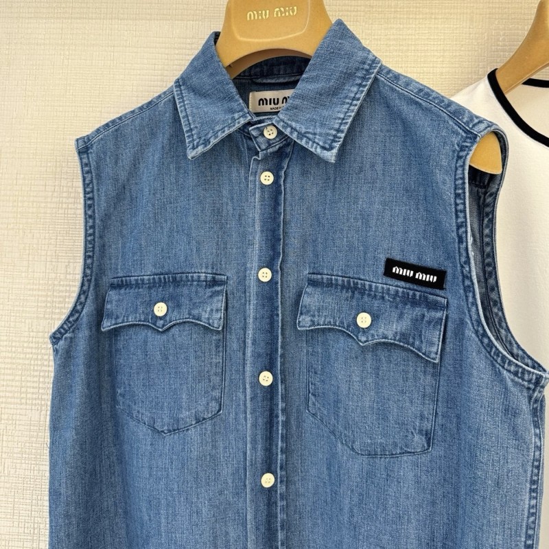 MiuMiu Denim Waistcoat 