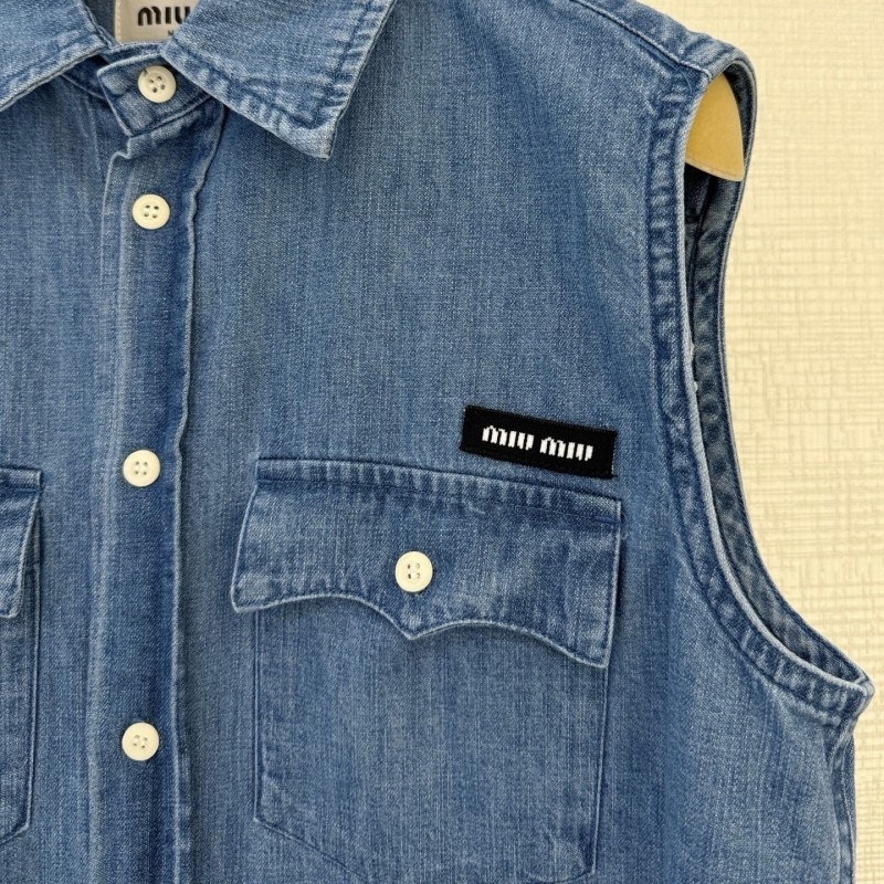 MiuMiu Denim Waistcoat 