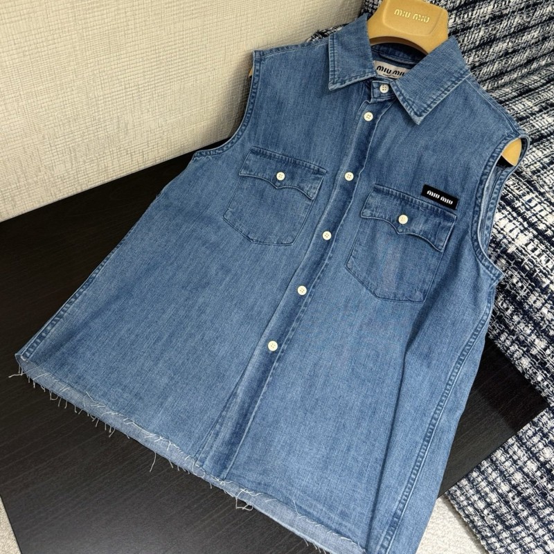MiuMiu Denim Waistcoat 