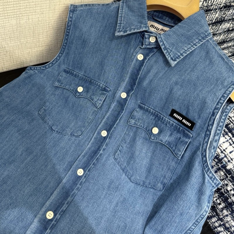 MiuMiu Denim Waistcoat 