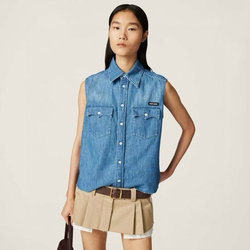 MiuMiu Denim Waistcoat 