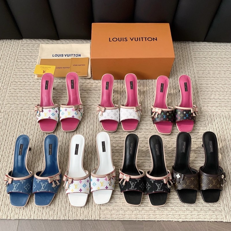 LV Heels Slippers