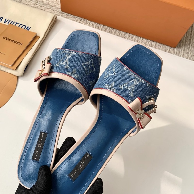 LV Heels Slippers
