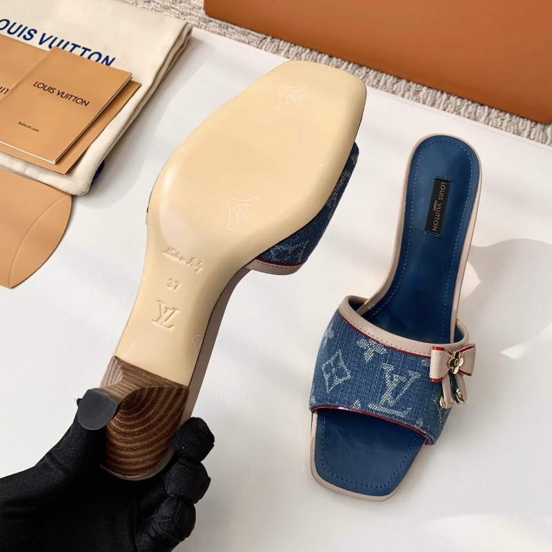 LV Heels Slippers