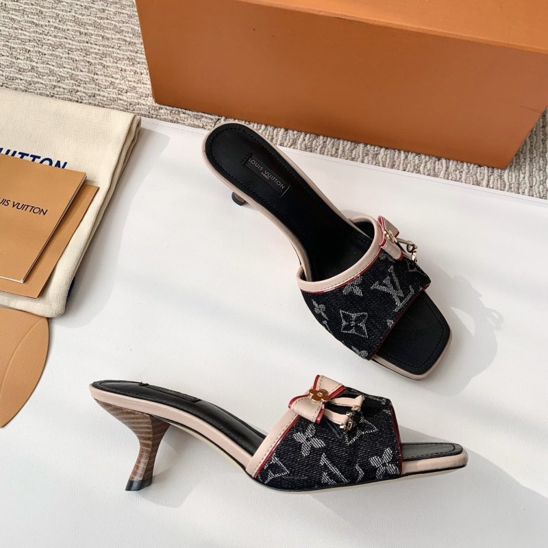 LV Heels Slippers