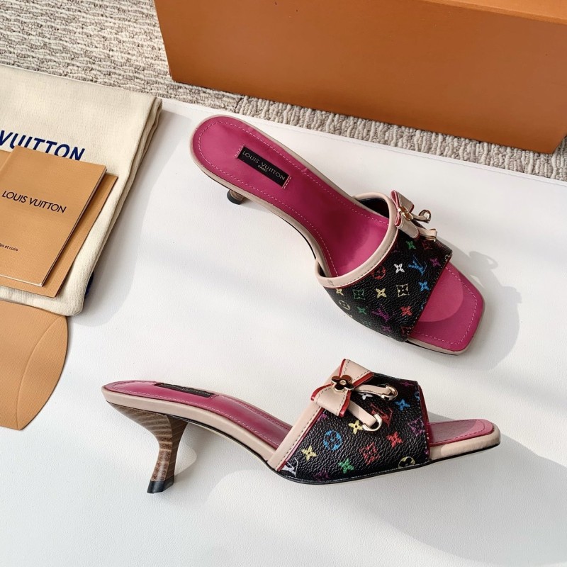 LV Heels Slippers