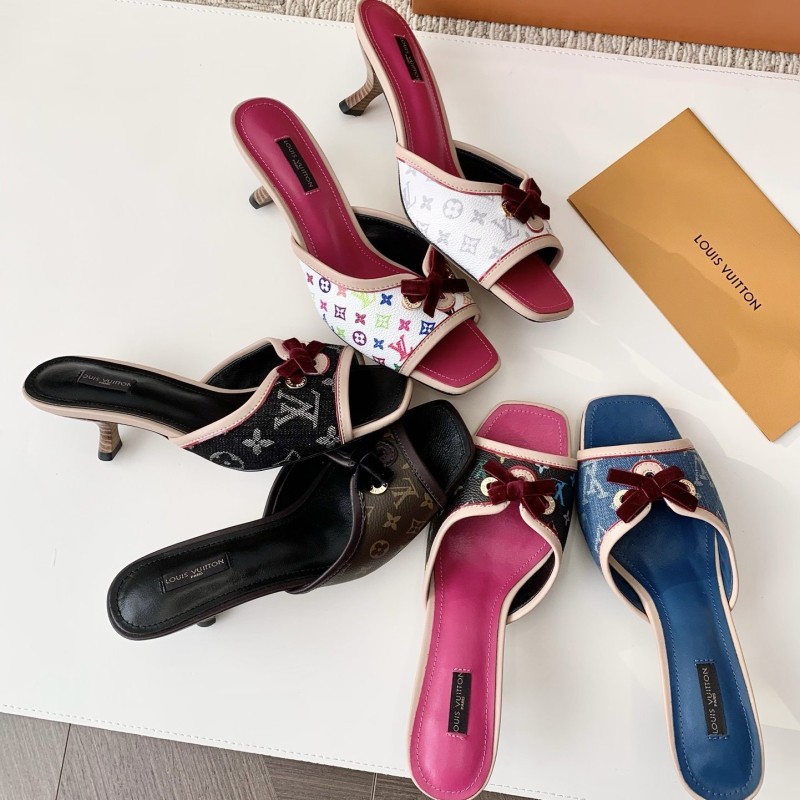 LV Heels Slippers
