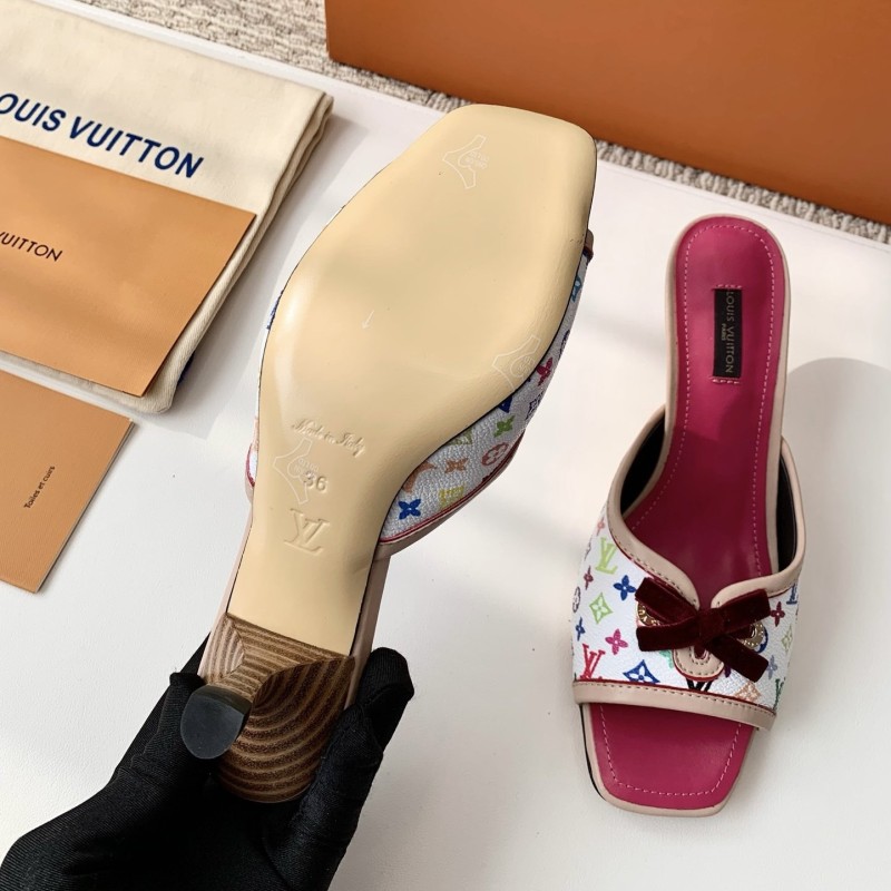LV Heels Slippers
