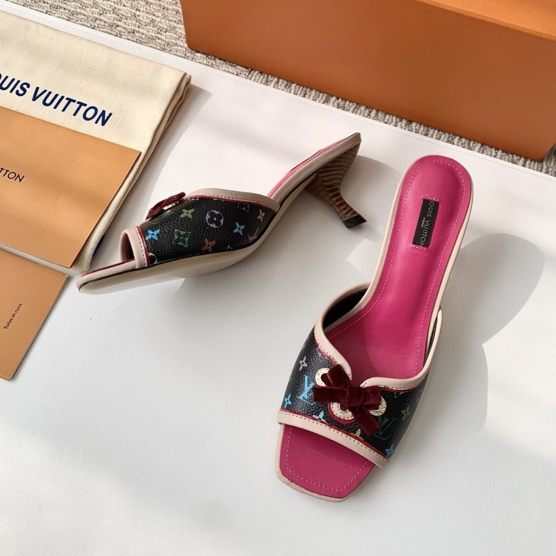 LV Heels Slippers
