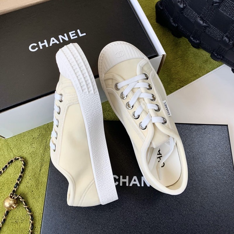 Chanel Canvas Shoes